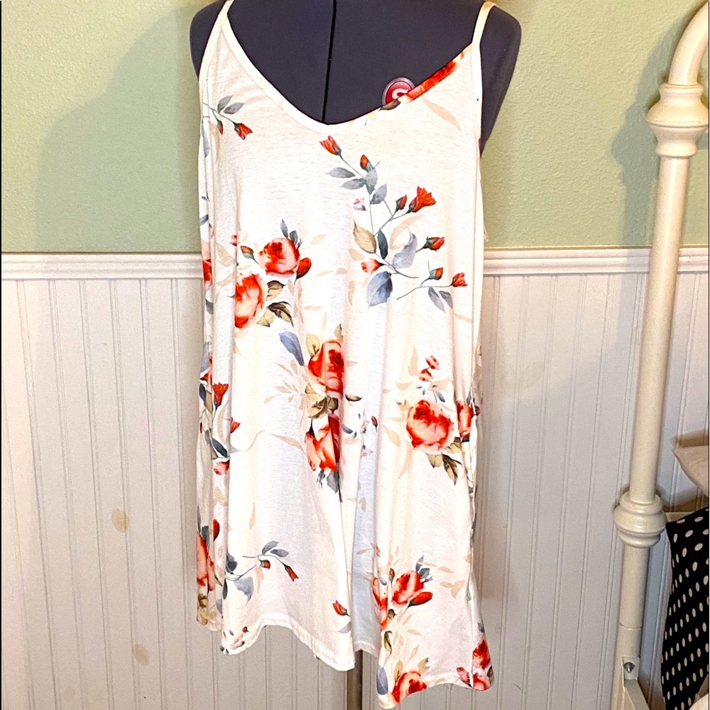 White Summer dress/bathing suit cover-up